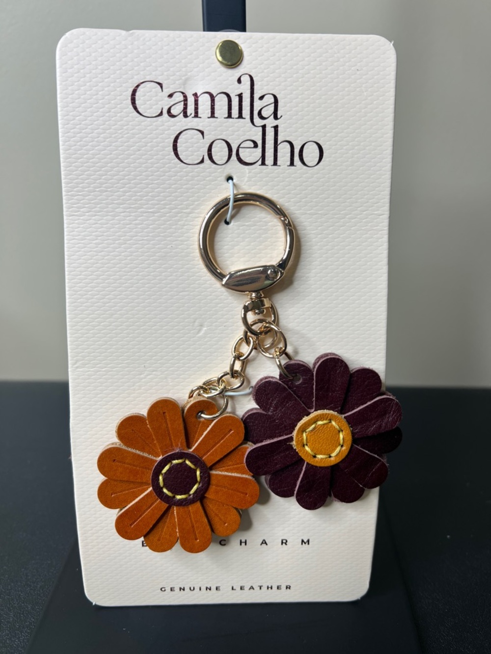 Camila Coelho | Genuine Leather Flower Bag Charms